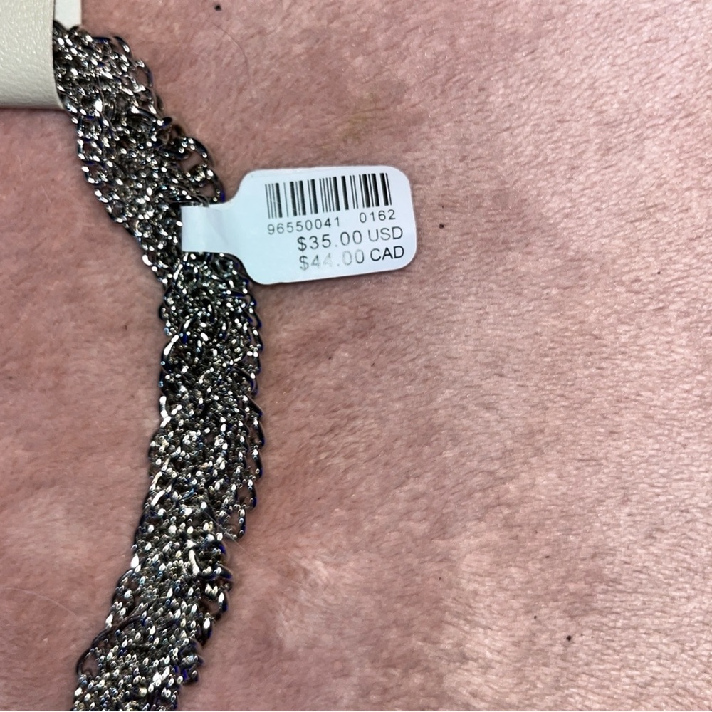 NWT Urban Outfitters Rhinestones Choker Necklace 14 inches - Picture 6 of 6